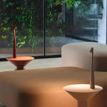 Tragbare Aluminium Tischlampe mit USB-Aufladung und Dimmfunktion