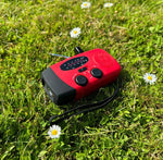 Solarbetriebene Notfallradio mit Handkurbel und Powerbank