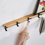 Wandgarderobe mit 5 Verstellbaren Doppelhaken