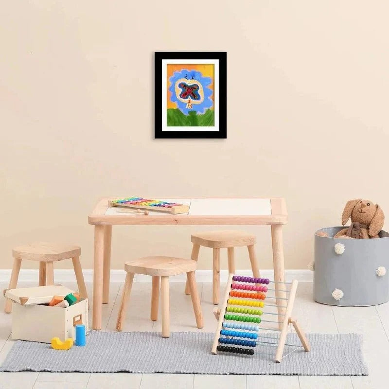 Großer Rotierender Bilderrahmen für Kinderkunstwerke – 150 Zeichnungen