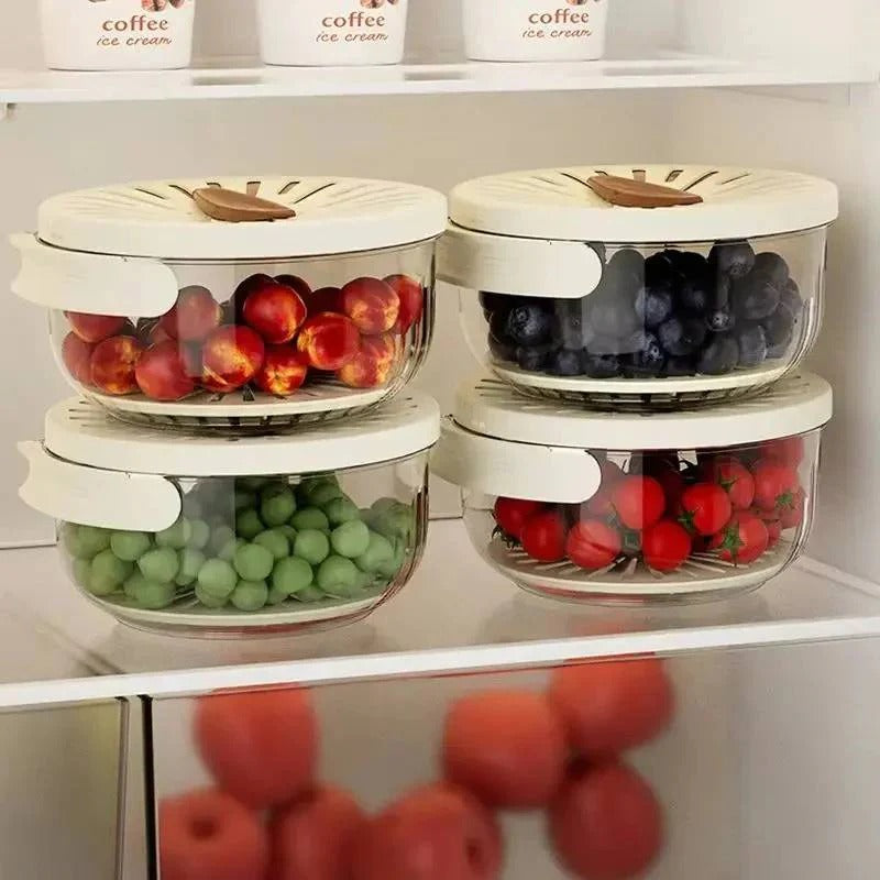 Praktisches Set aus Mischschüssel und Abtropfsieb für Küche