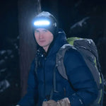 Wiederaufladbare Stirnlampe mit Bewegungsmelder und einstellbarem Strahl