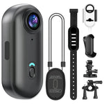 Kompakte 4K Action-Kamera mit wasserdichtem Gehäuse und 128GB Speicher
