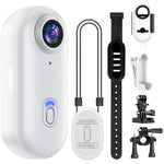Kompakte 4K Action-Kamera mit wasserdichtem Gehäuse und 128GB Speicher