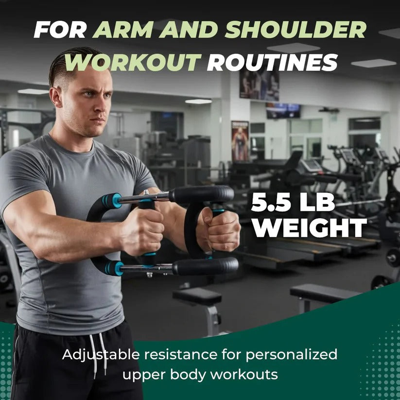 Verstellbarer Armtrainer mit Stahlfedern für effektives Oberkörpertraining