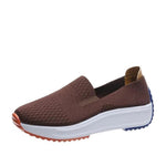 Luftige Slip-On Sneakers für Damen mit Weitem Zehenbereich und Gepolsterter Sohle