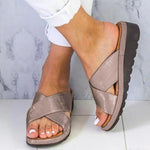 Damen Plattform-Sandalen mit offenem Zehenbereich und Wedge-Absatz