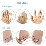 Ergonomische Zehen- und Fingerpolster mit Silikon-Schutzband