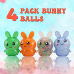 BunnyBreeze Stressball-Set für Ostern – 4 Stück für Schreibtisch und Geschenkkorb