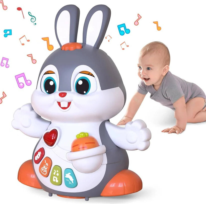 Musikalisches Kuscheltier-Häschen für Krabbelkinder von 6 bis 12 Monaten