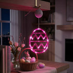 Bunte LED-Osterlichter für Fenster und Raumdekoration