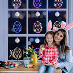Bunte LED-Osterlichter für Fenster und Raumdekoration