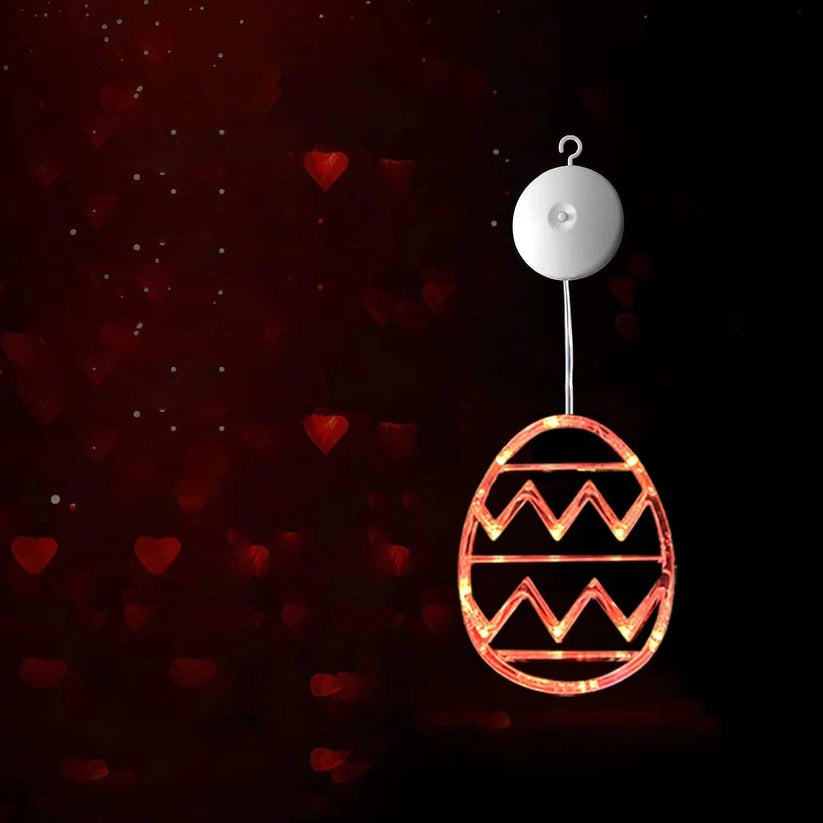Bunte LED-Osterlichter für Fenster und Raumdekoration