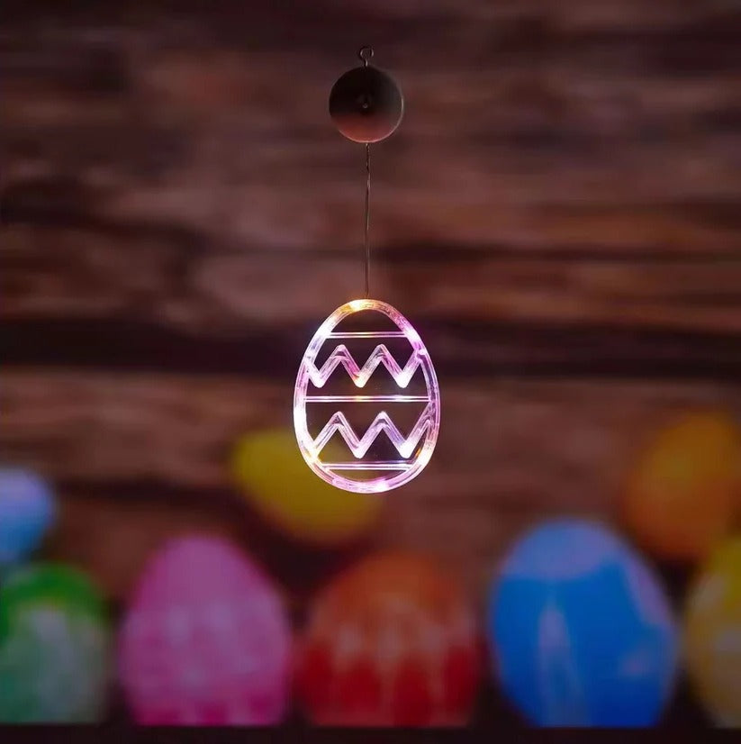 Bunte LED-Osterlichter für Fenster und Raumdekoration