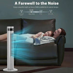 Eleganter Standventilator ohne Blades mit Fernbedienung und 3 Geschwindigkeitsmodi