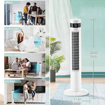 Eleganter Standventilator ohne Blades mit Fernbedienung und 3 Geschwindigkeitsmodi
