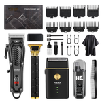 Praktisches Haarschneider-Set mit LED-Anzeige