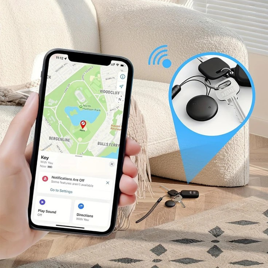 Smart GPS Schlüssel- und Haustier-Tracker mit iOS Suchfunktion