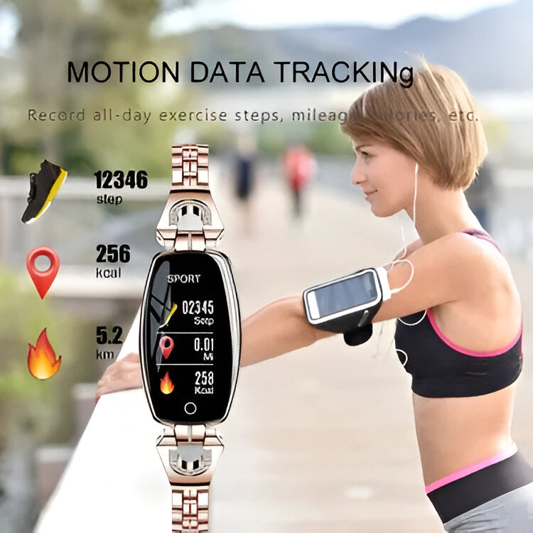 Stylisches Fitnessarmband mit Herzfrequenzüberwachung
