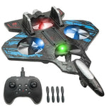 Kinderfreundliches RC Flugzeug mit 360° Drehungen und LED-Lichtern