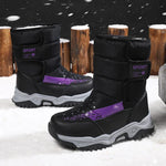 Winterstiefel für Kinder mit Klettverschluss – Weiches Plüschfutter