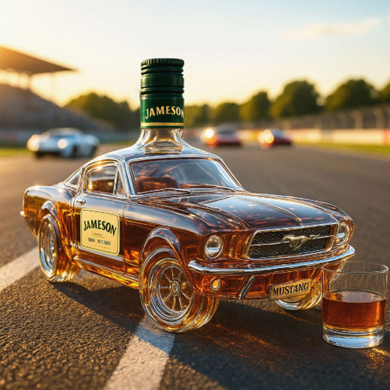 Eleganter Whiskey Dekanter im Mustang-Design für Ihre Hausbar