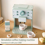 Holzspielzeug-Kaffeemaschine für Kinder – Espresso-Set für Baristas