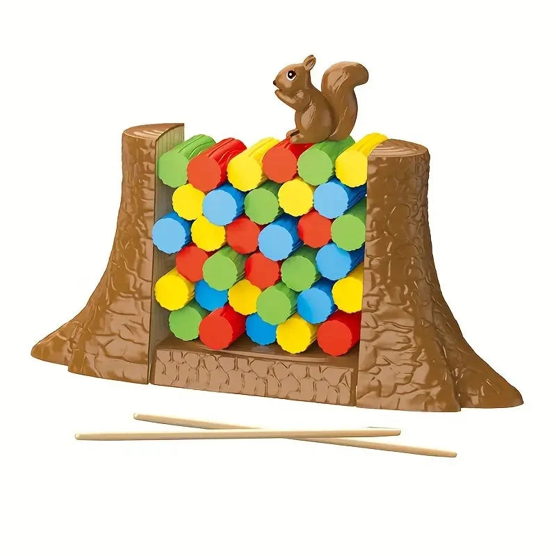 Balance-Brettspiel für Kinder – Spannendes Eichhörnchen-Kipp-Spiel