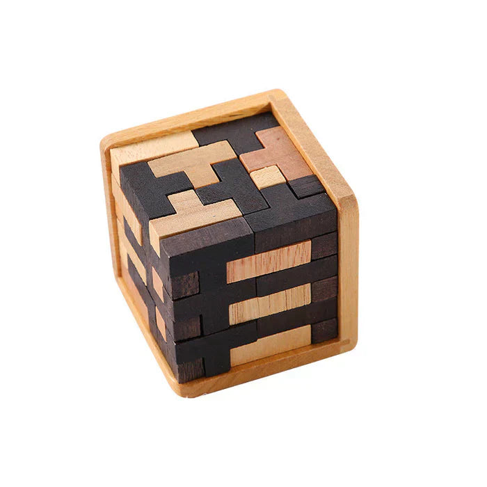 Kreativitätsförderndes 3D Holzpuzzle – DenkSpiel