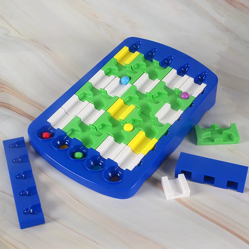 Logik- und Lernspiel mit Murmeln – Puzzle für Kinder