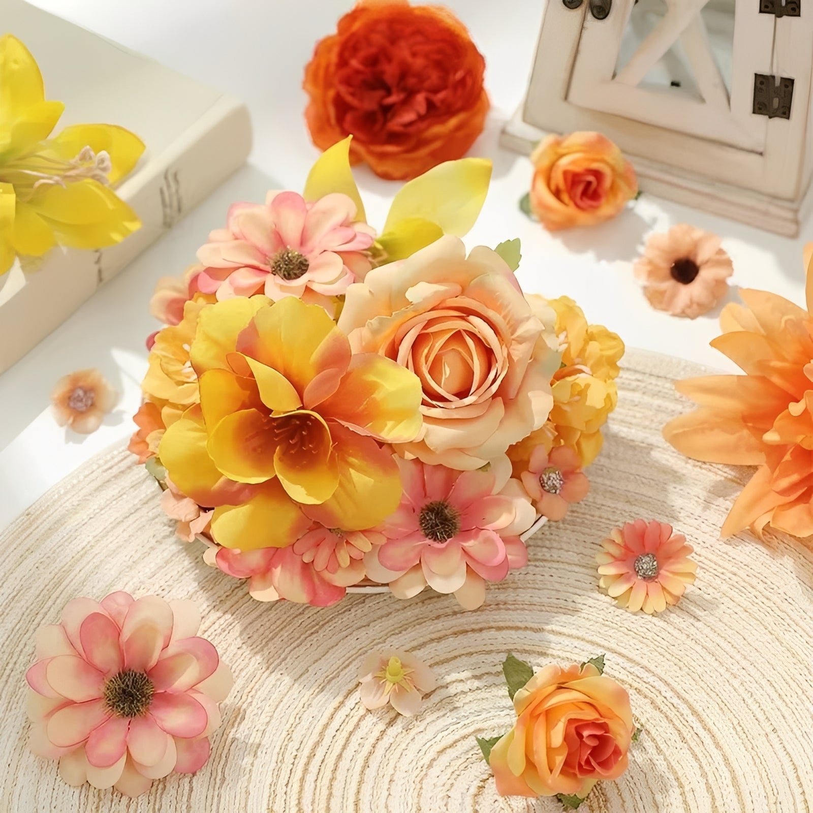 Künstliche Blumen für kreative Herbstdekorationen