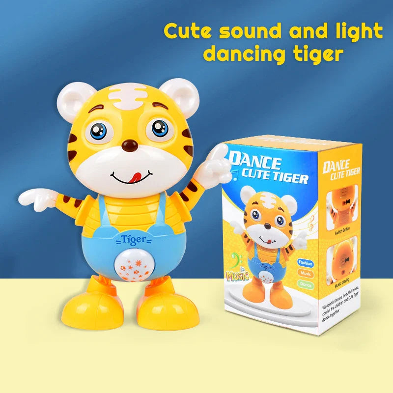 Tanzender Tiger mit Musik und Lichtern – Musikalisches Lernspielzeug