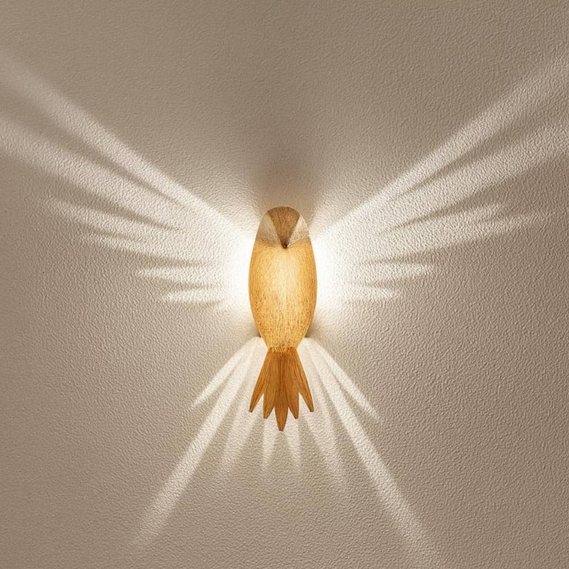 Wandlampe mit 3D-Flügelprojektion für stilvolle Innendekoration