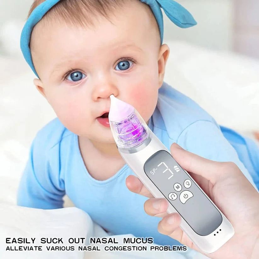 Akku-Baby-Nasensauger mit 3 Saugmodi und Musikfunktion
