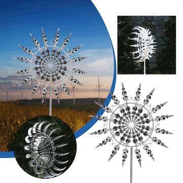 Zauberhafte Metall-Windmühle | Rostfreie Gartenkunst für jeden Wind