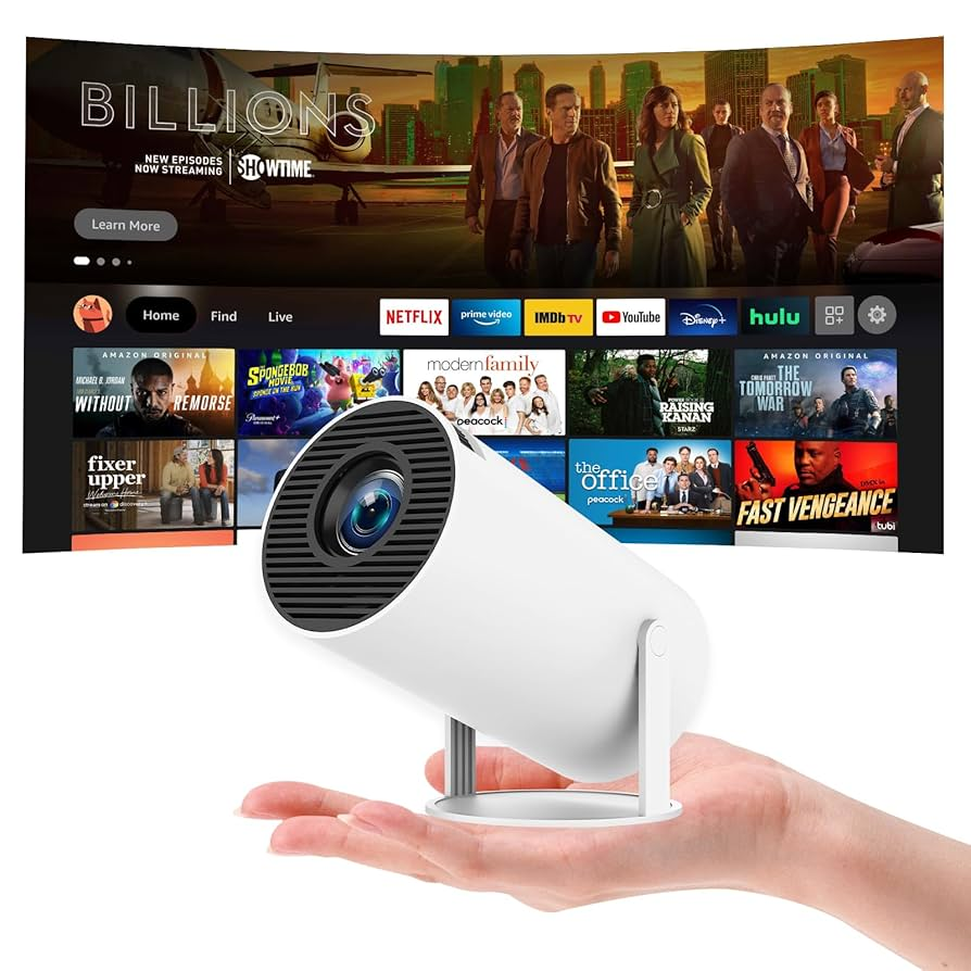 Tragbarer HD-Projektor – 4K Auflösung für Filmabende