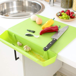 Practical 2-in-1 Cutting Board with Juice Grooves – Efficient Preparation