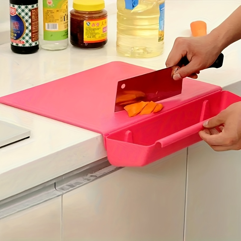 Practical 2-in-1 Cutting Board with Juice Grooves – Efficient Preparation