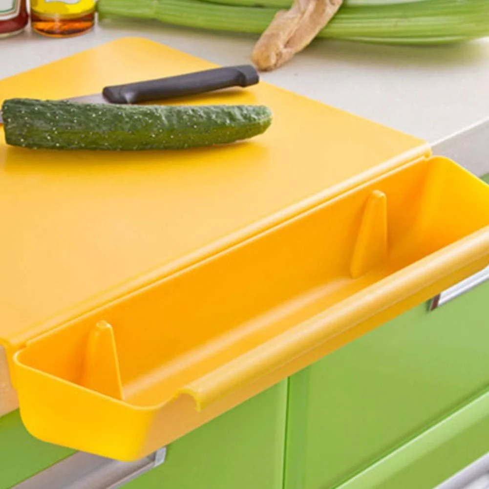 Practical 2-in-1 Cutting Board with Juice Grooves – Efficient Preparation