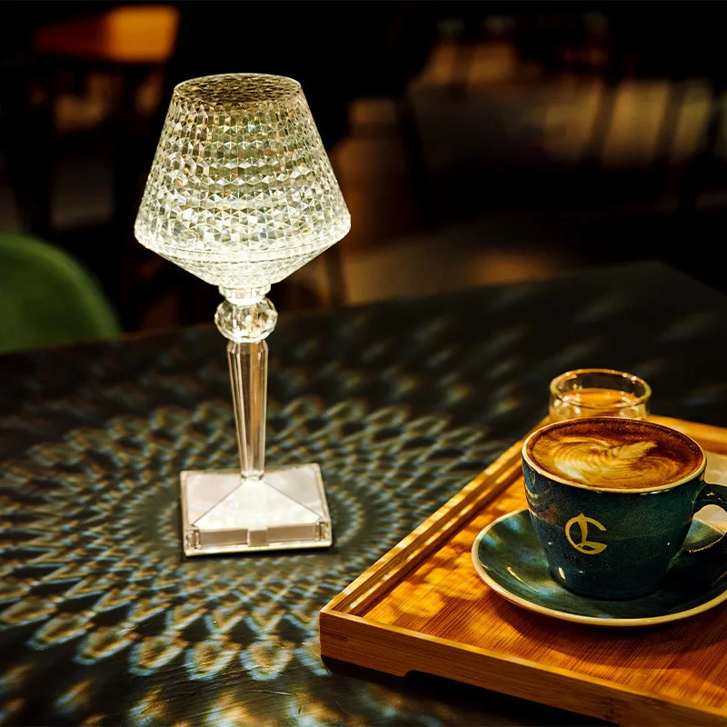 Elegant Crystal Table Lamp for Living Room and Bedroom