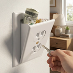Hidden Wall Safe with Electrical Outlet Design for Valuables