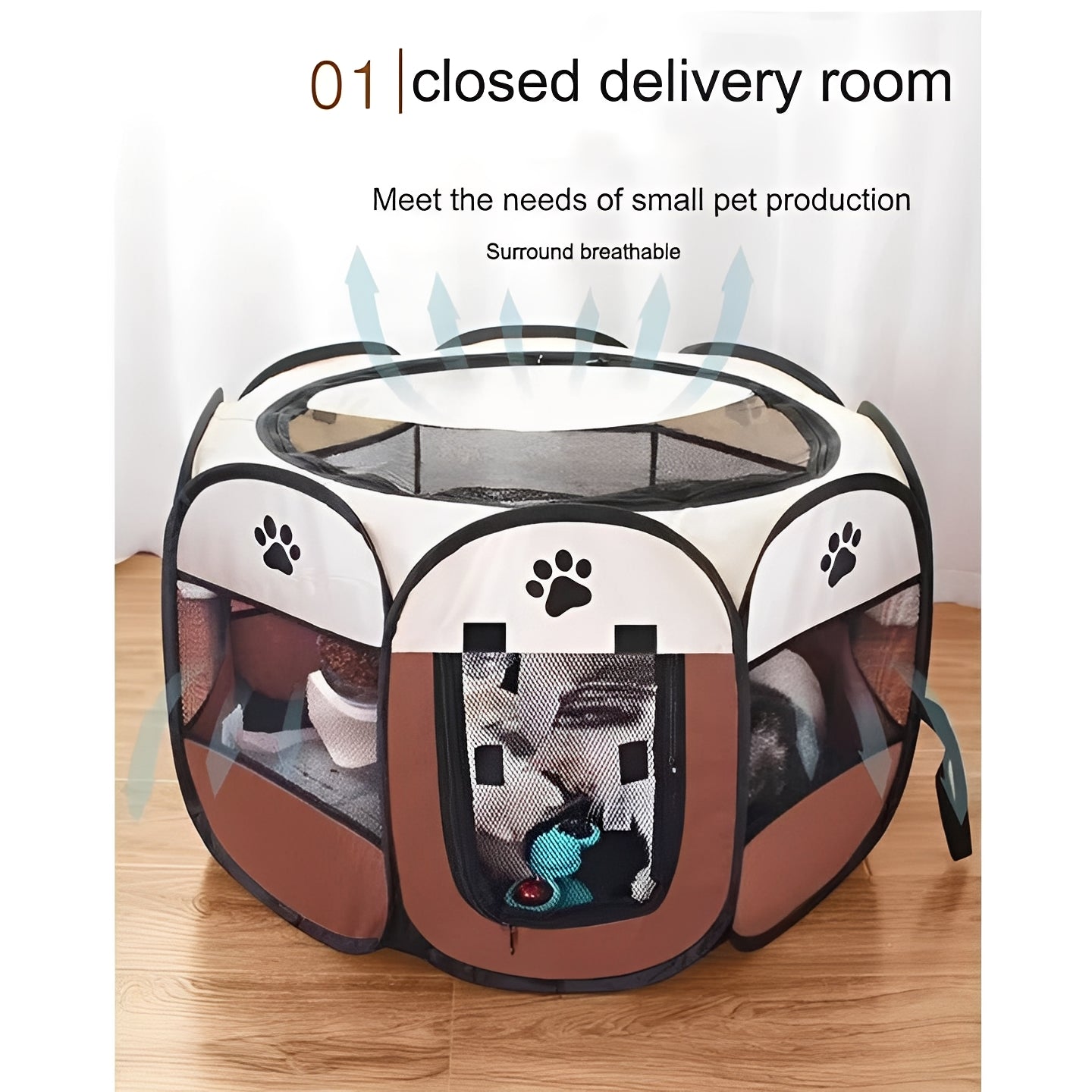 Sicheres Spielzelt für Katzen und kleine Hunde – Pop-Up Design