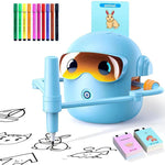 Interaktiver Zeichenroboter für Kinder mit 100 Kunstkarten und Stiften