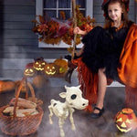 Gruselige Halloween-Dekoration: Kuh- und Pferdeskelett Set