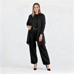 Dreiteiliges Lounge-Set für Damen: Cardigan, Top und Hose