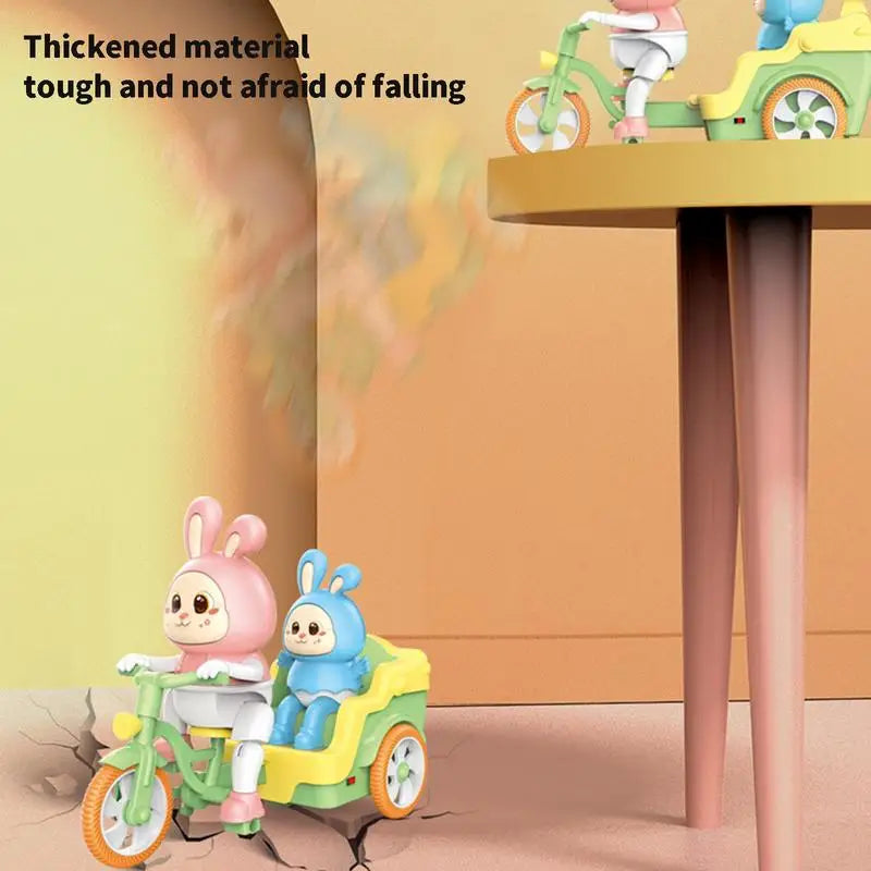 Kinderfahrradspielzeug mit Anhänger – Lustiges Kaninchen-Design