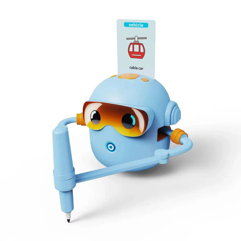 Interaktiver Zeichenroboter für Kinder mit 100 Kunstkarten und Stiften