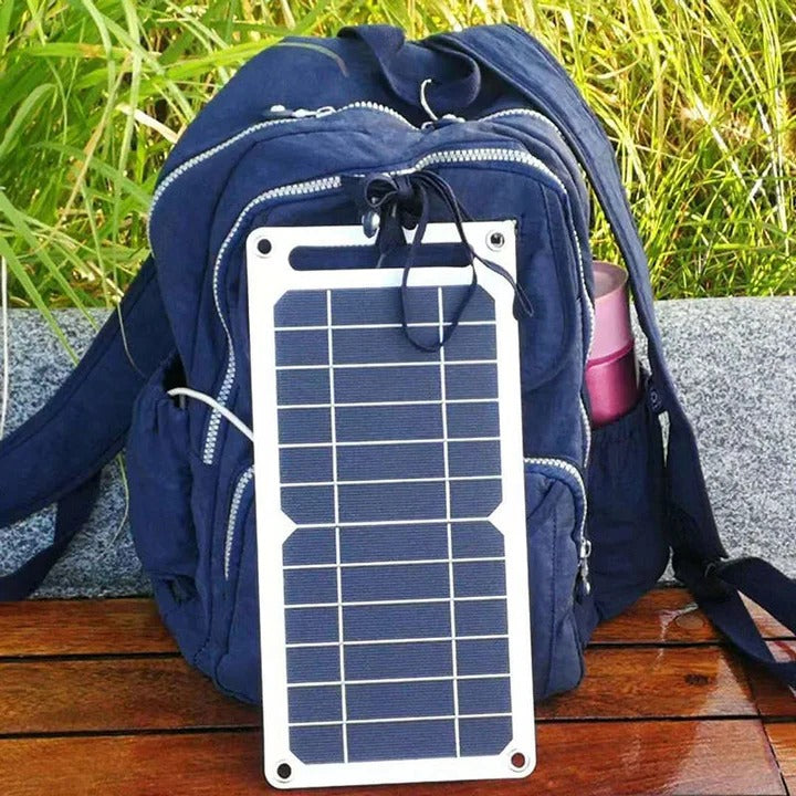 Tragbares USB-Akku mit wasserdichtem Solarpanel