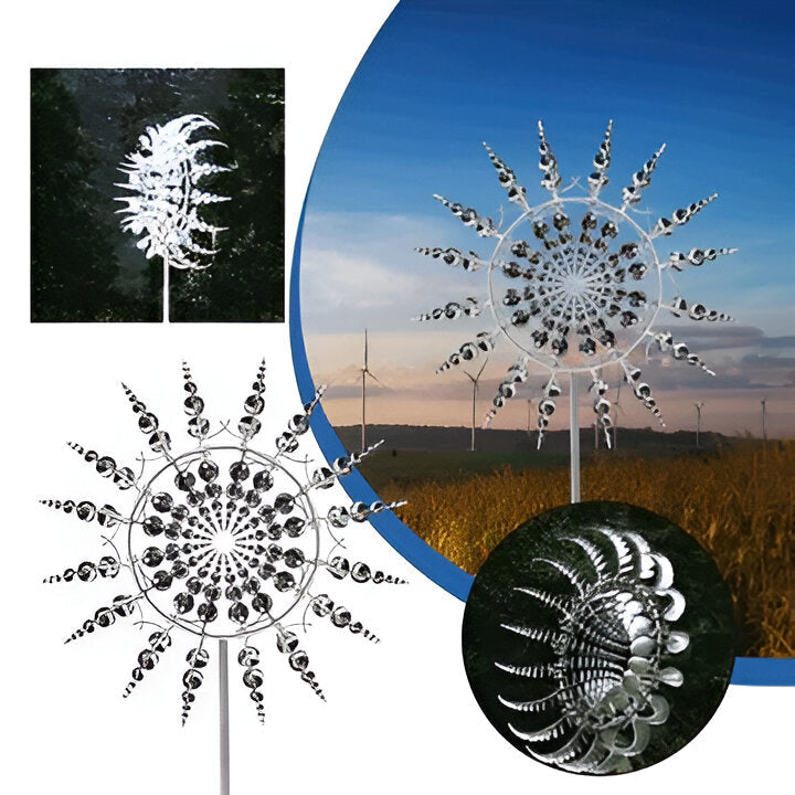 Faszination Bewegung: Wetterfester Gartenwindspinner aus Metall