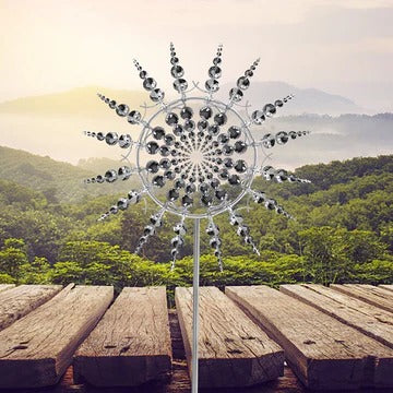 Zauberhafte Metall-Windmühle | Rostfreie Gartenkunst für jeden Wind
